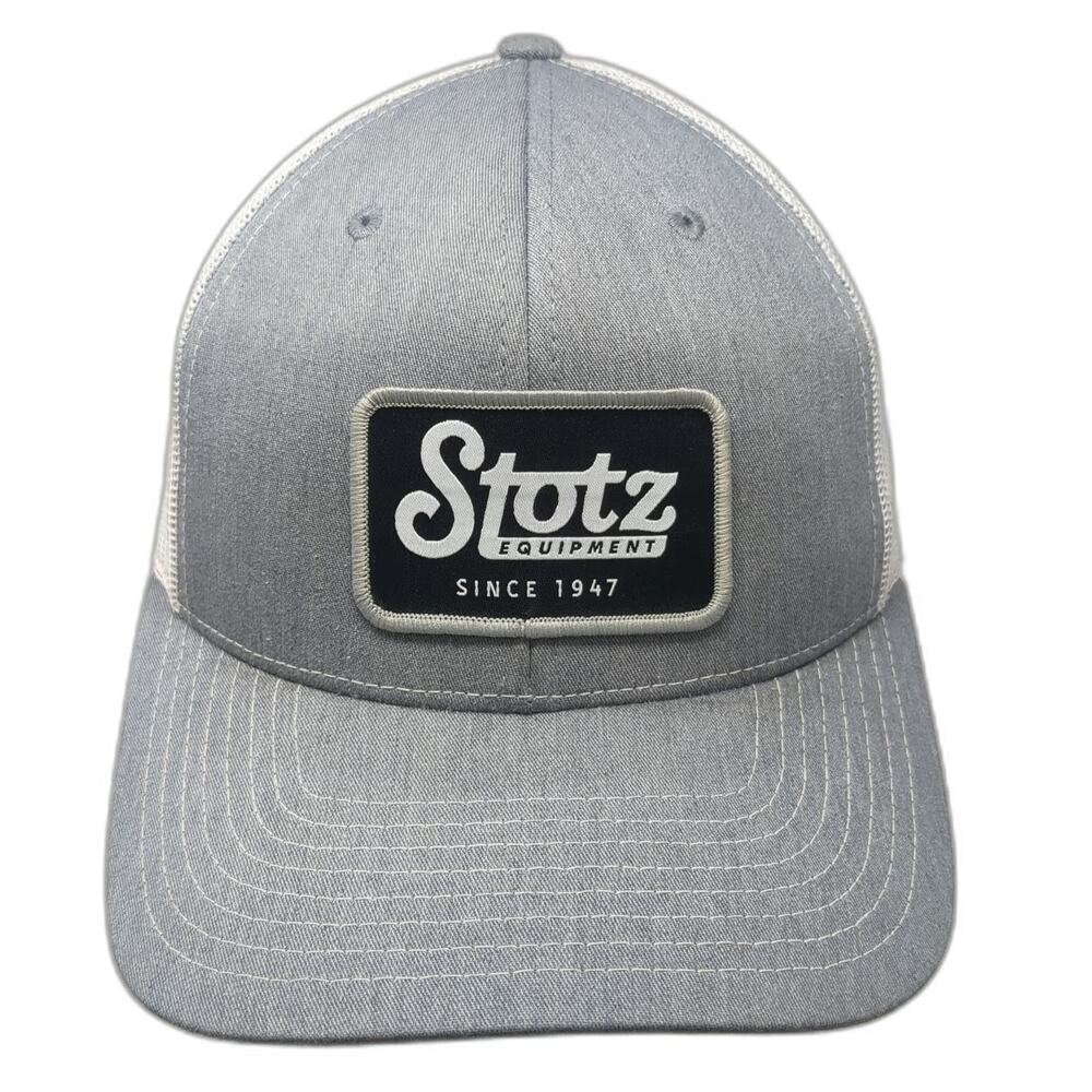 Richardson Trucker Hat Gray S Stotz Equipment 1947 Mesh Snapback Patch